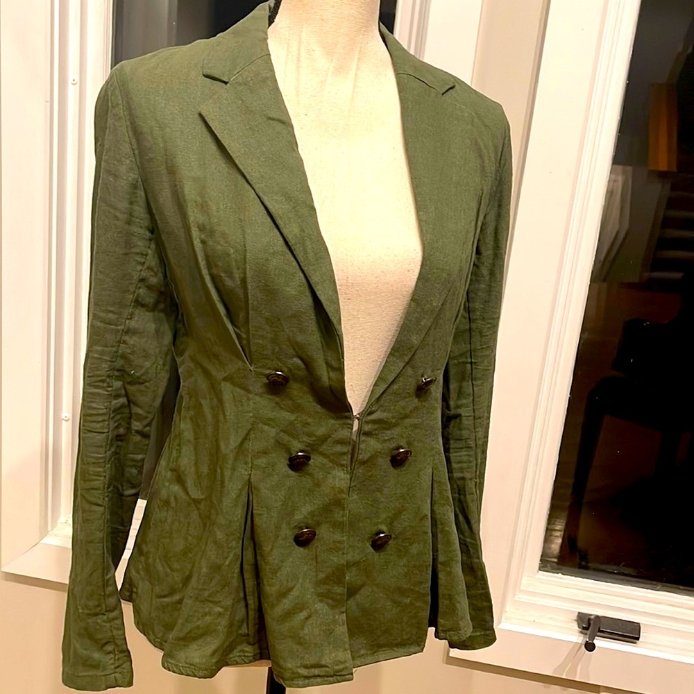 Free People Jacket XS | Linen | XS | super cute